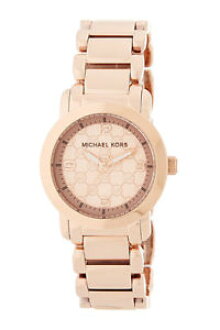 Watch watch Michael Rose gold tone stainless steel watch logo michael kors  mk3159 womens runway rose gold tone mk logo stainless steel watch.