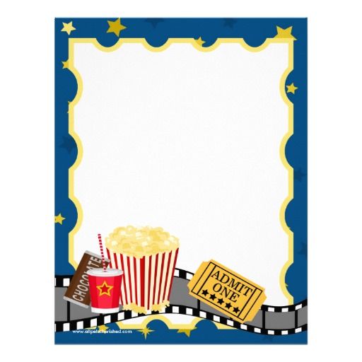 Film Strip on Black and White Ribbon Letterhead.