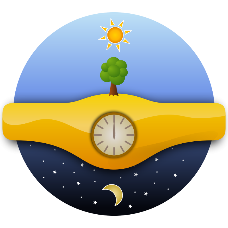 Free Clipart: Giorno e notte.