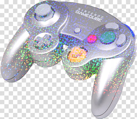 Prismatic Nintendo GameCube controller transparent.