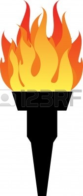 Olympic Torch 2014 Clipart.