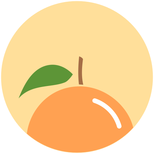 Citrus, food, health, nutrition, orange icon.