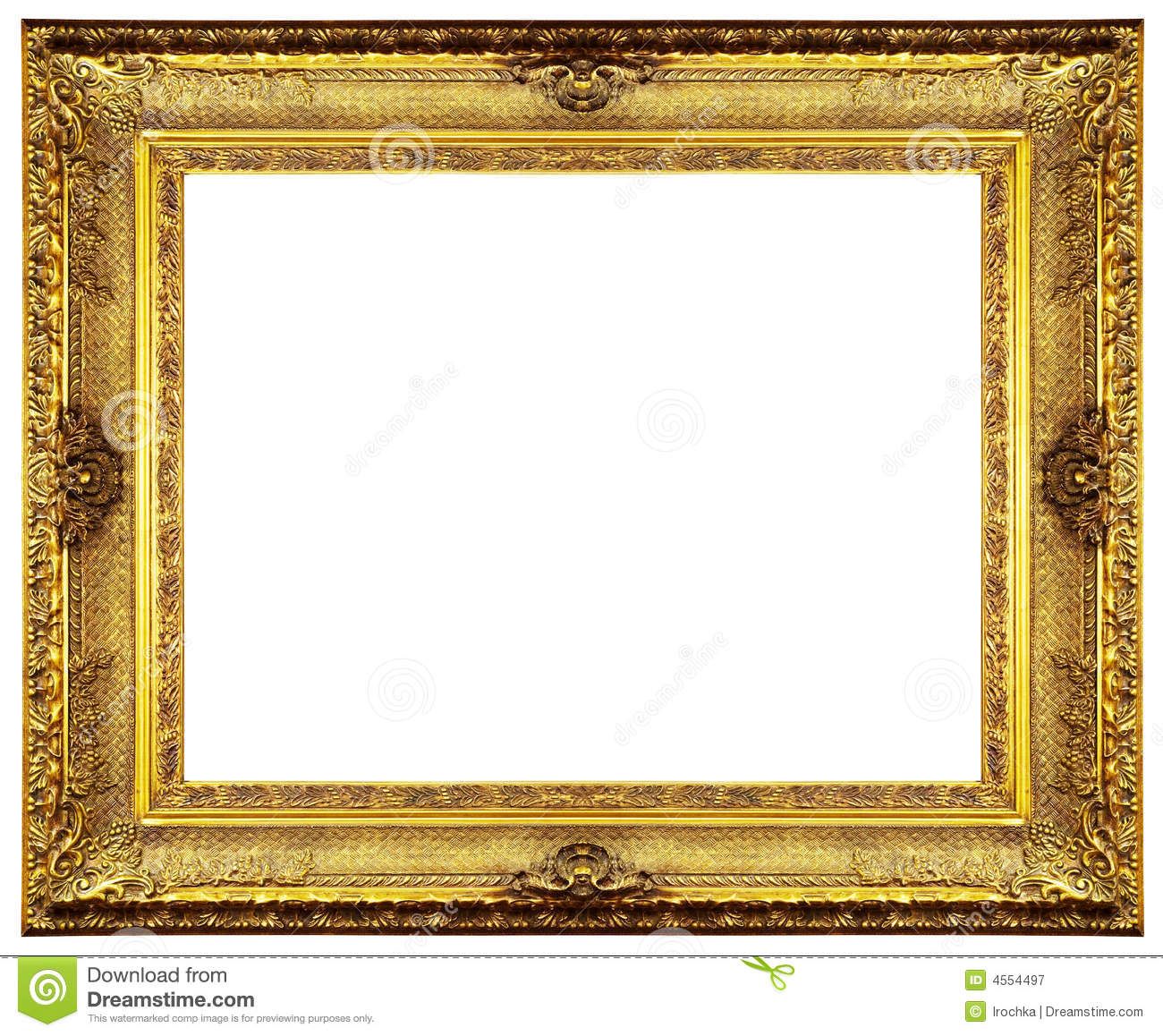 Gold Frame Border Clip Art.