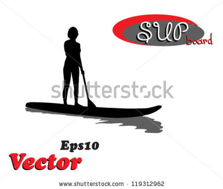 Paddleboard Vector Stock Images, Royalty.