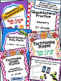 Partitioning Shapes Task Cards.