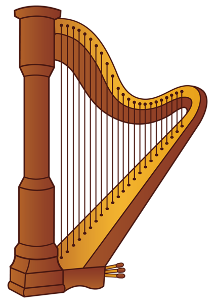 Harp PNG Clipart Picture.