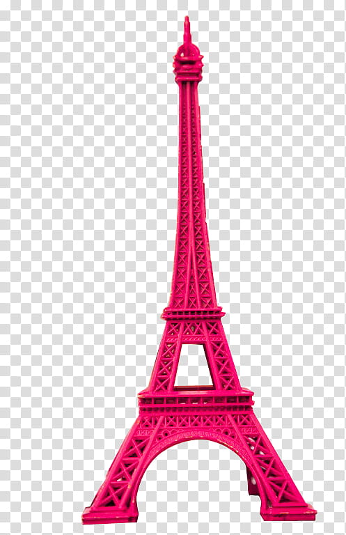 Pink Eiffel Tower, pink Eiffel Tower scale model transparent.