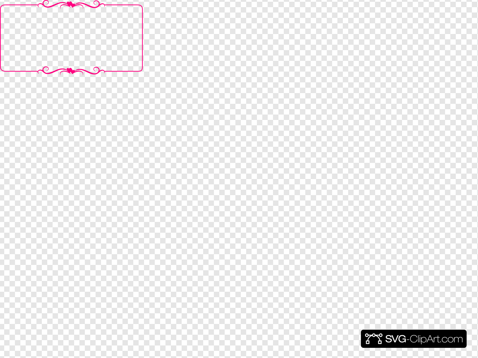 Pink Heart Border Clip art, Icon and SVG.