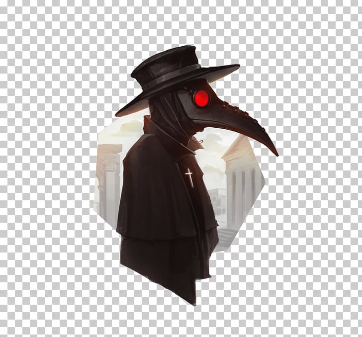 Black Death Plague Doctor Costume Bubonic Plague PNG.