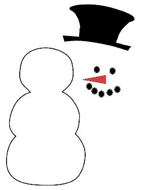 Blank Snowman Cliparts.