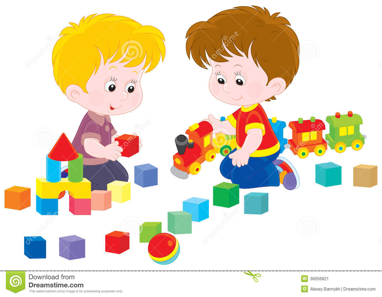 Children Playing With Toys Clipart (109+ images in.