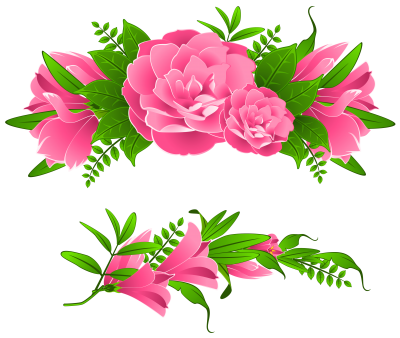 Download FLOWERS BORDERS Free PNG transparent image and clipart.