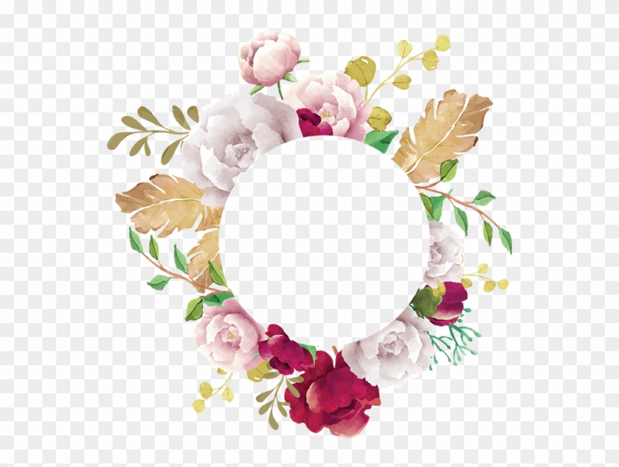 Flower Frame, Flower, Frame, White, Pink, Red, Burgundy.