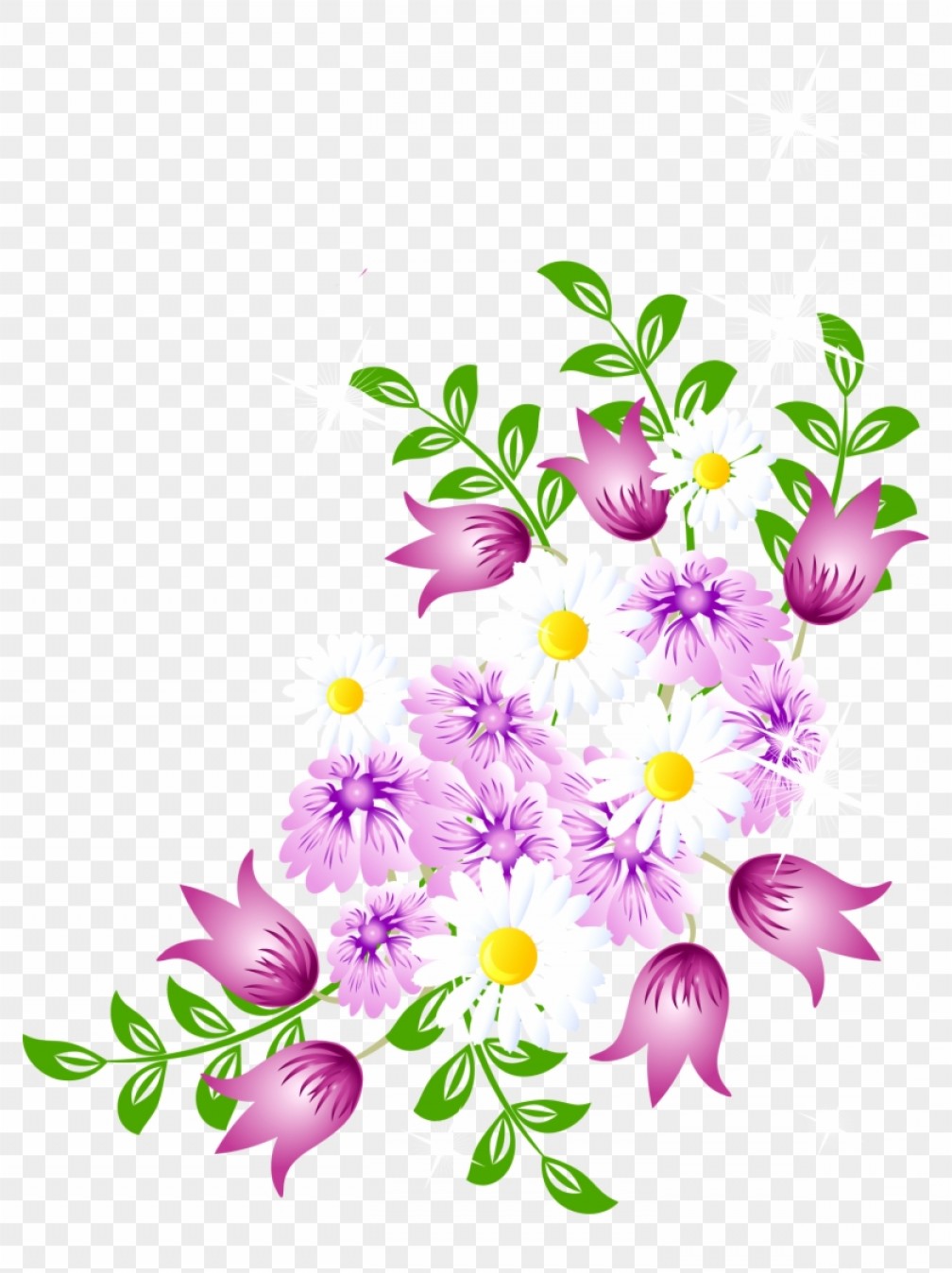 Migkbbihwatercolor Flower Spring Flowers Vector Png.