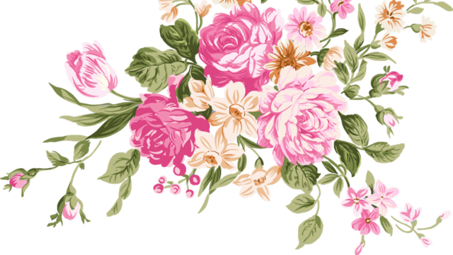 Floral Png Tumblr Vector, Clipart, PSD.