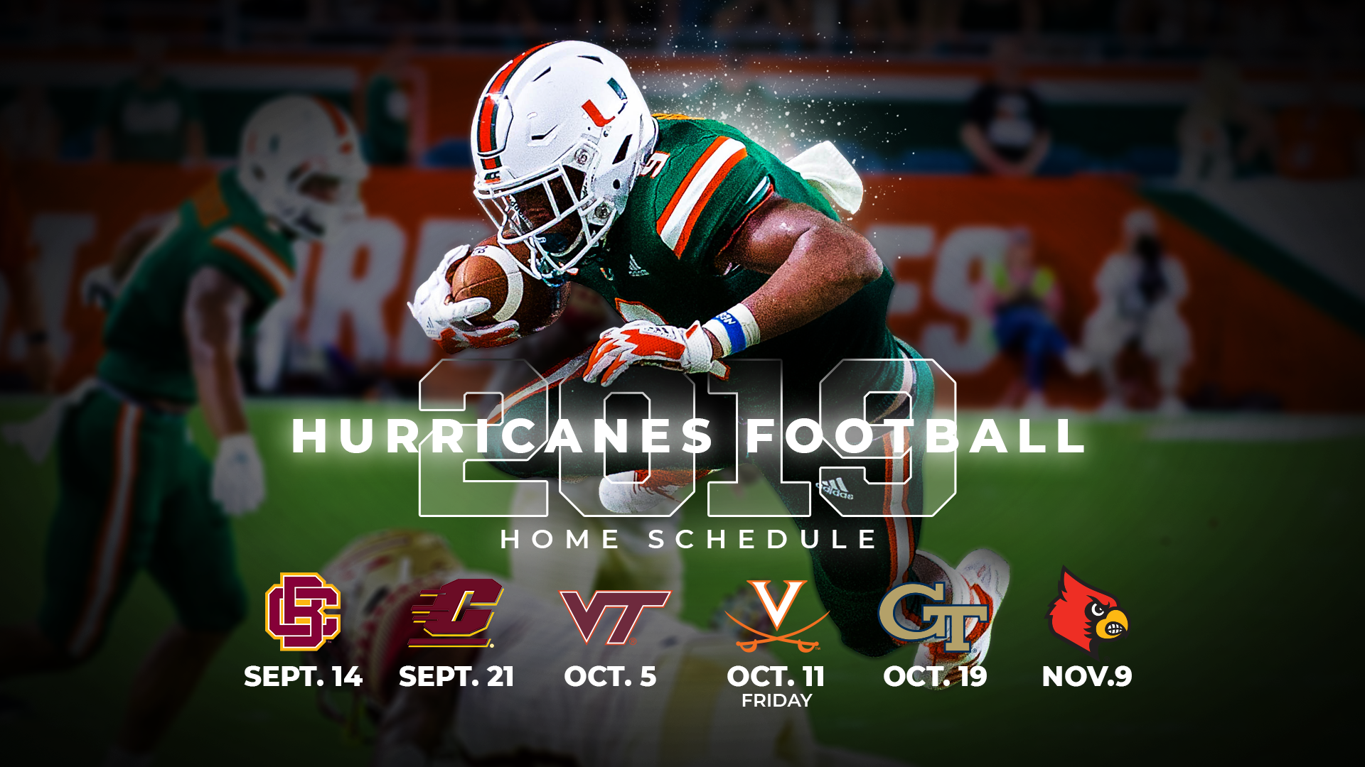 Miami Announces 2019 Football Schedule.