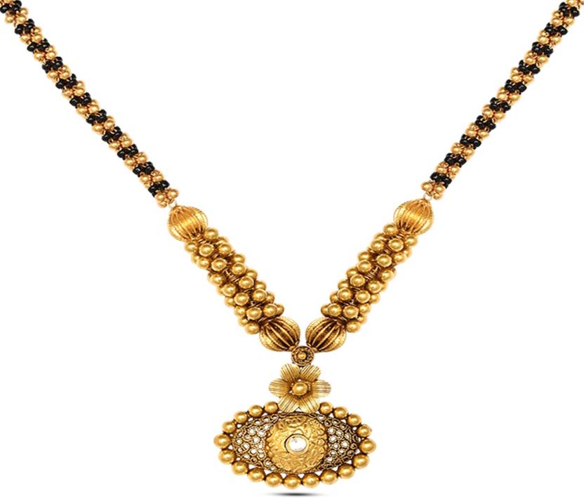 P.N.Gadgil Jewellers Antique Design Thushi 22kt Cubic.