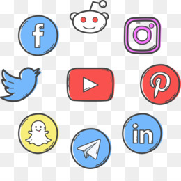 Social Media Icons PNG.