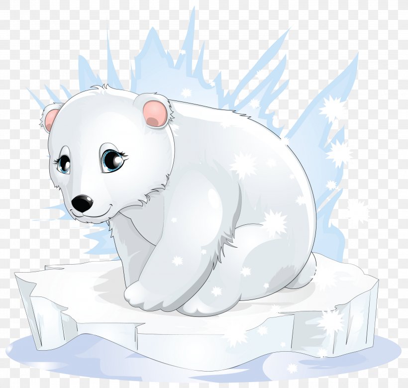 Polar Bear Cartoon Clip Art, PNG, 2987x2843px, Polar Bear.