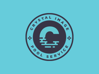 Crystal Image Pool Service Logo by Patrick OConnor on Dribbble.