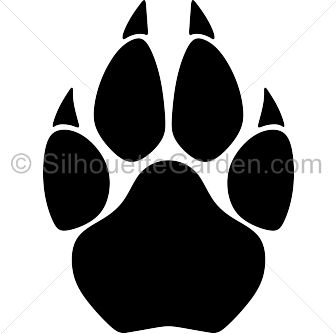 8637 Paw free clipart.