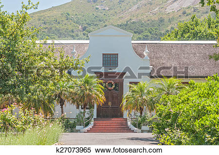 Stock Image of Rectory of the Strooidak (reed roof) church in.