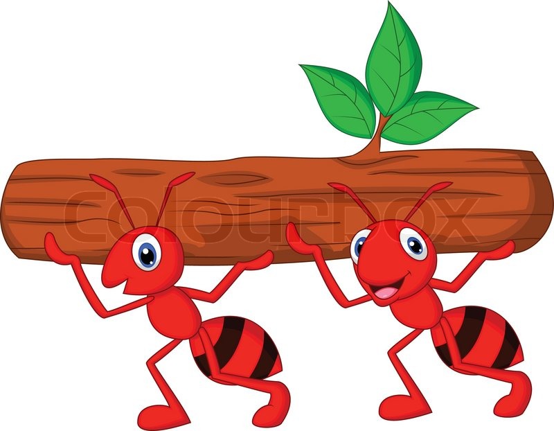 Similiar Ants Working Together Cartoon Keywords.