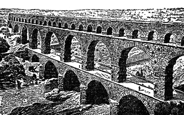 Roman aqueduct.