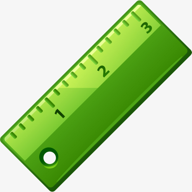 Hand Painted Green Ruler Ruler Clipart Hand Scale Png Image.