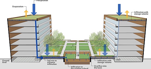 Stormwater concept for “Rummelsburg” Bay, Berlin.