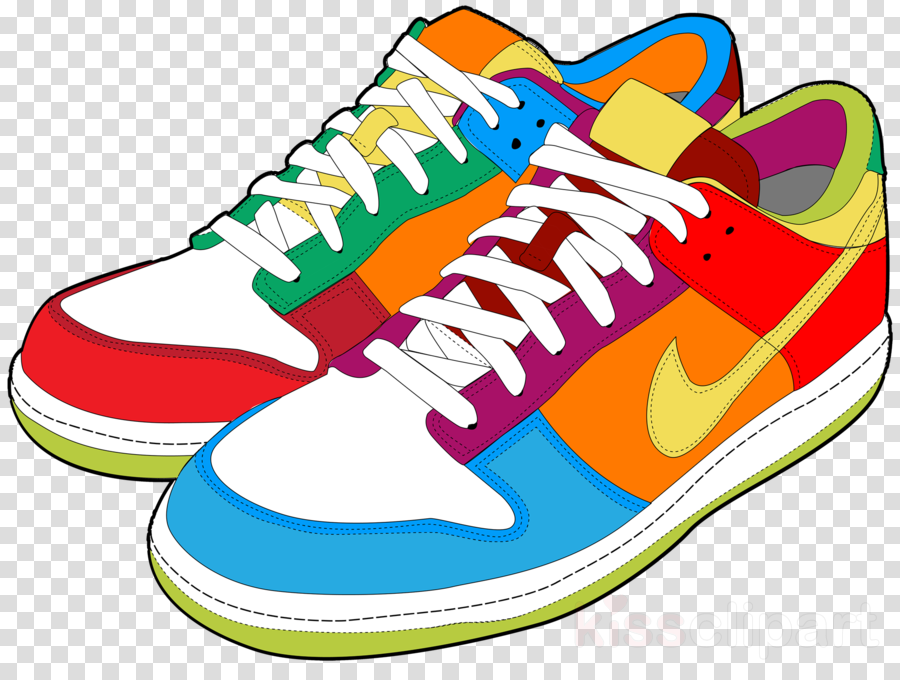 shoe footwear walking shoe running shoe sneakers clipart.