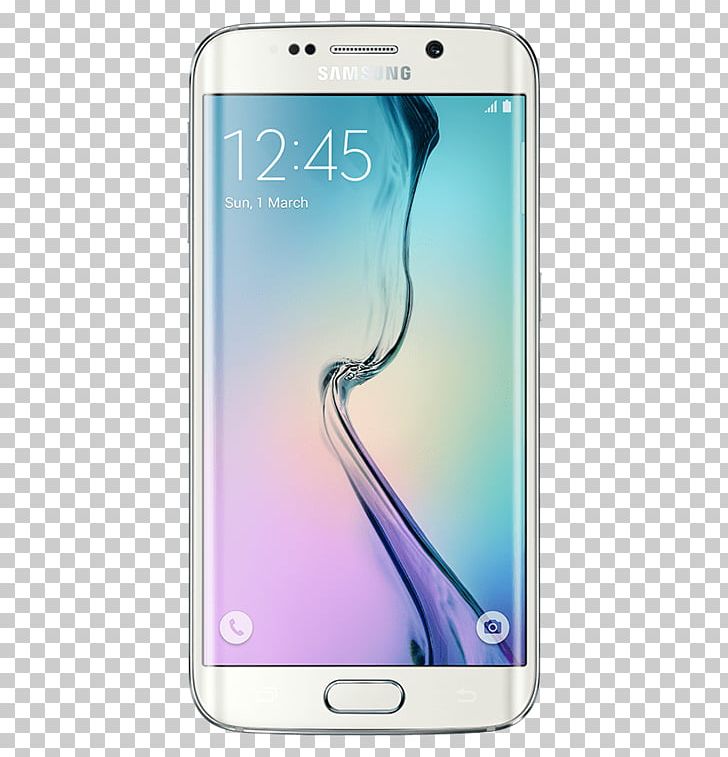 Samsung Galaxy S6 Edge Smartphone Android Telephone PNG.