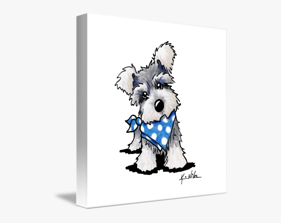 Schnauzer Dog Confirmation Clipart.