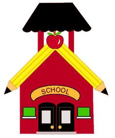 101+ Clip Art School House.