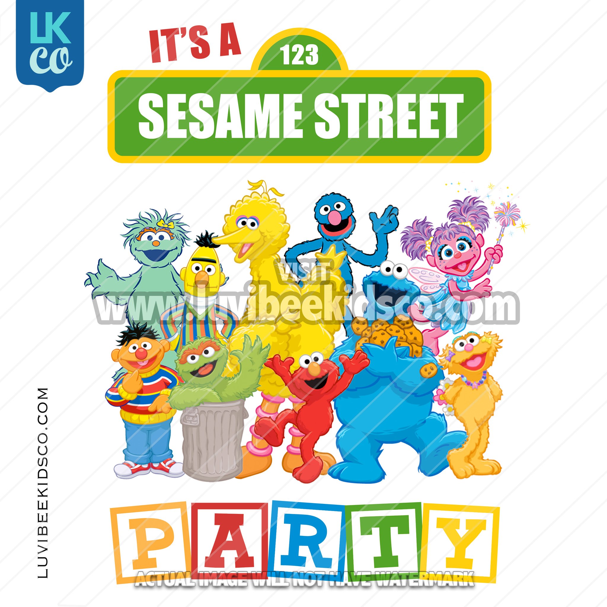 Sesame Street Birthday Shirt SVG