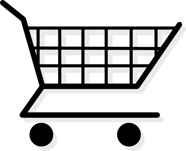 Shopping Cart clip art Free vector in Open office drawing svg.