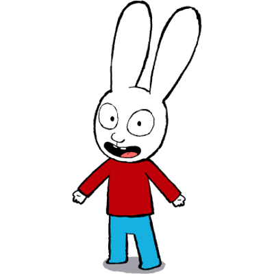 Simon the Rabbit transparent PNG.