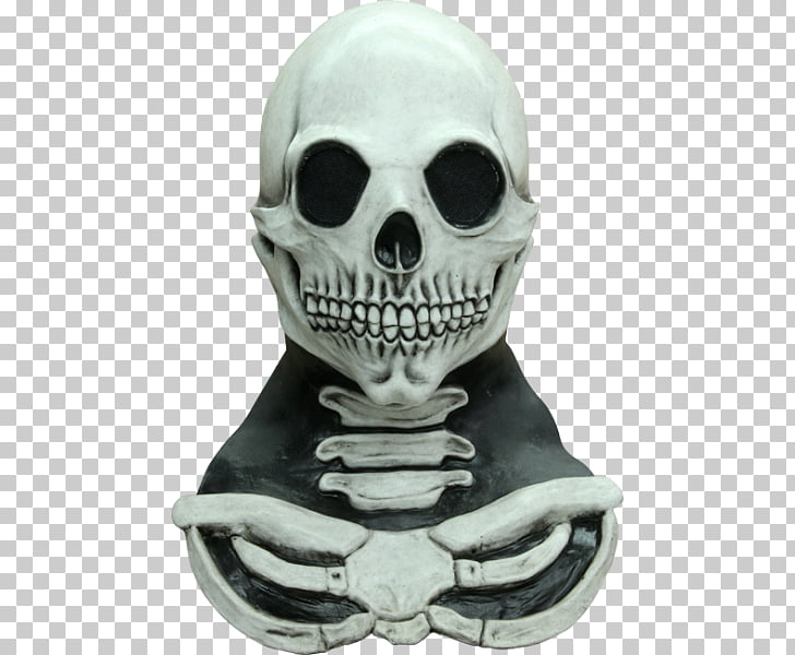 Skull Mask Halloween costume Calavera Skeleton, skull PNG.