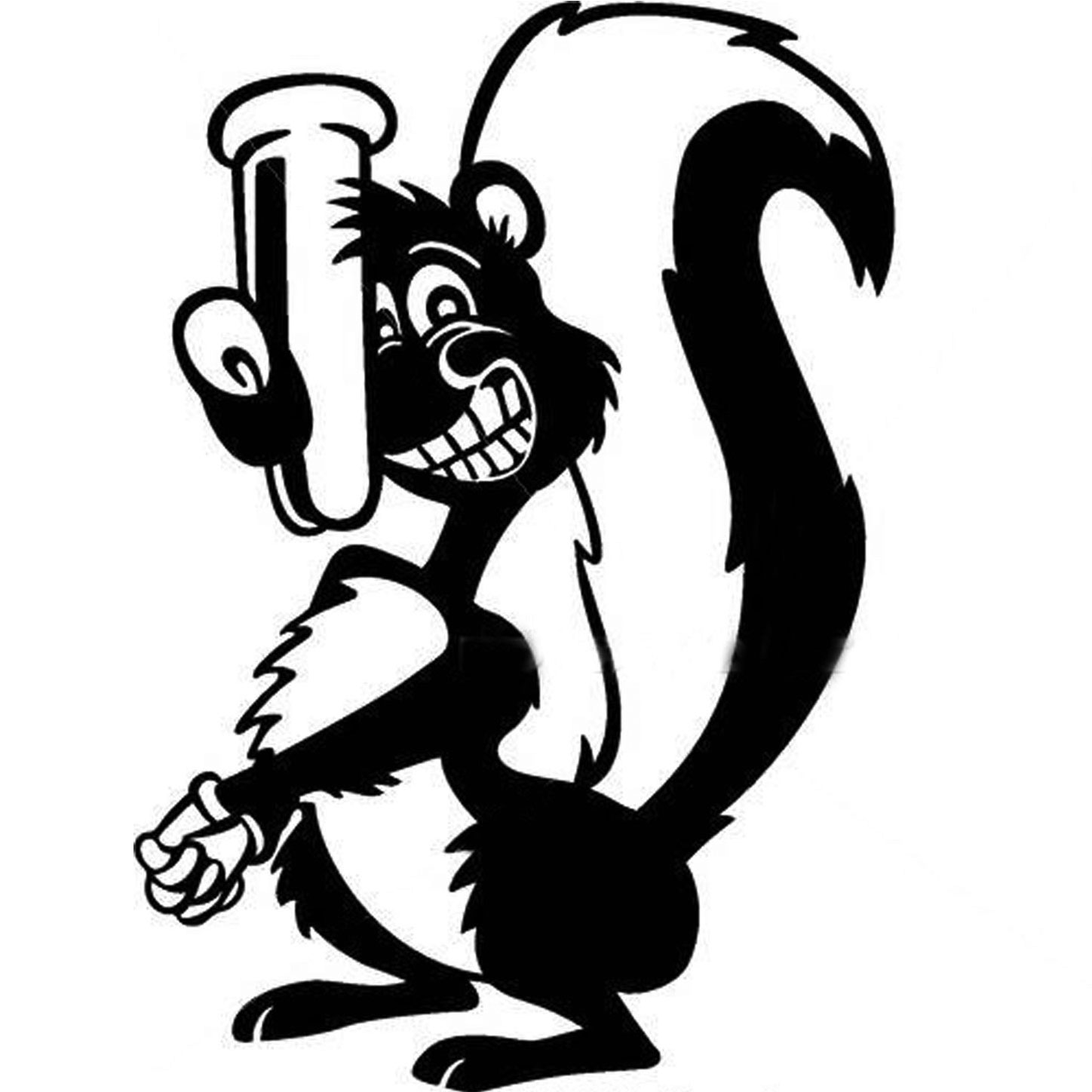 Silhouette Skunk Clip art.