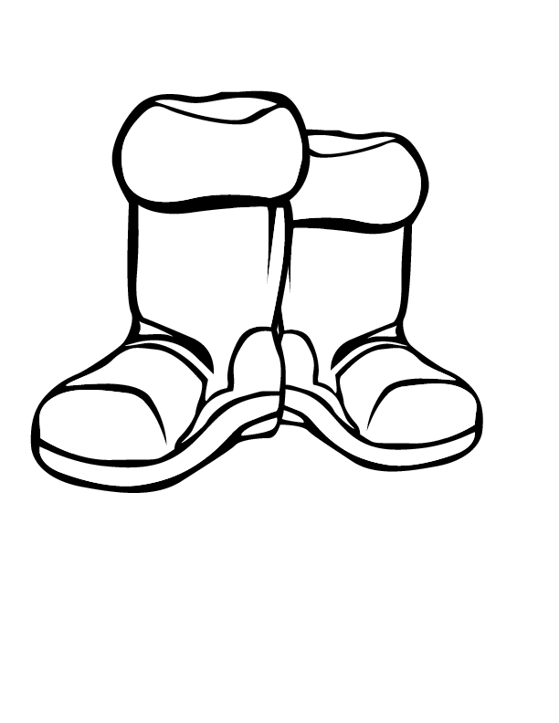 Snow Boots Clipart.