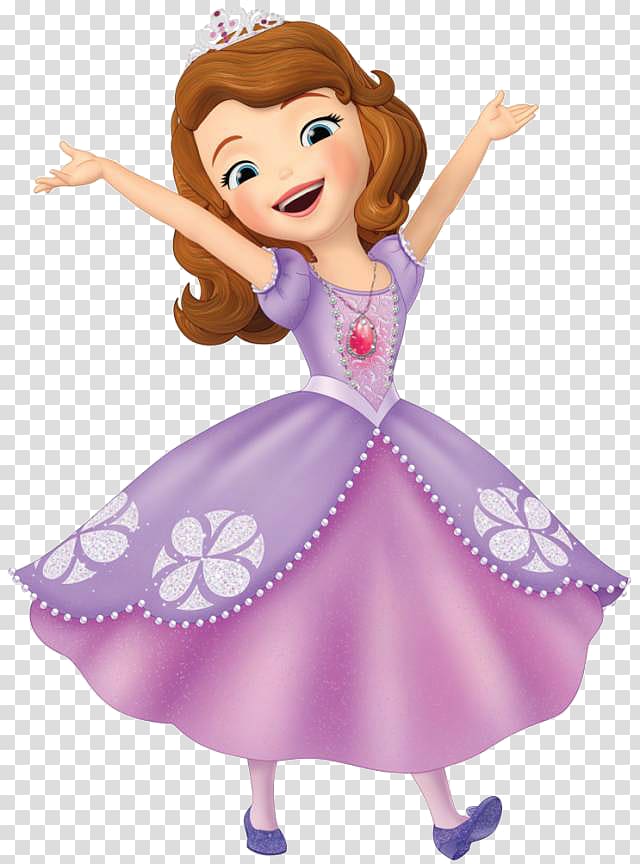 Sofia The First transparent background PNG cliparts free.