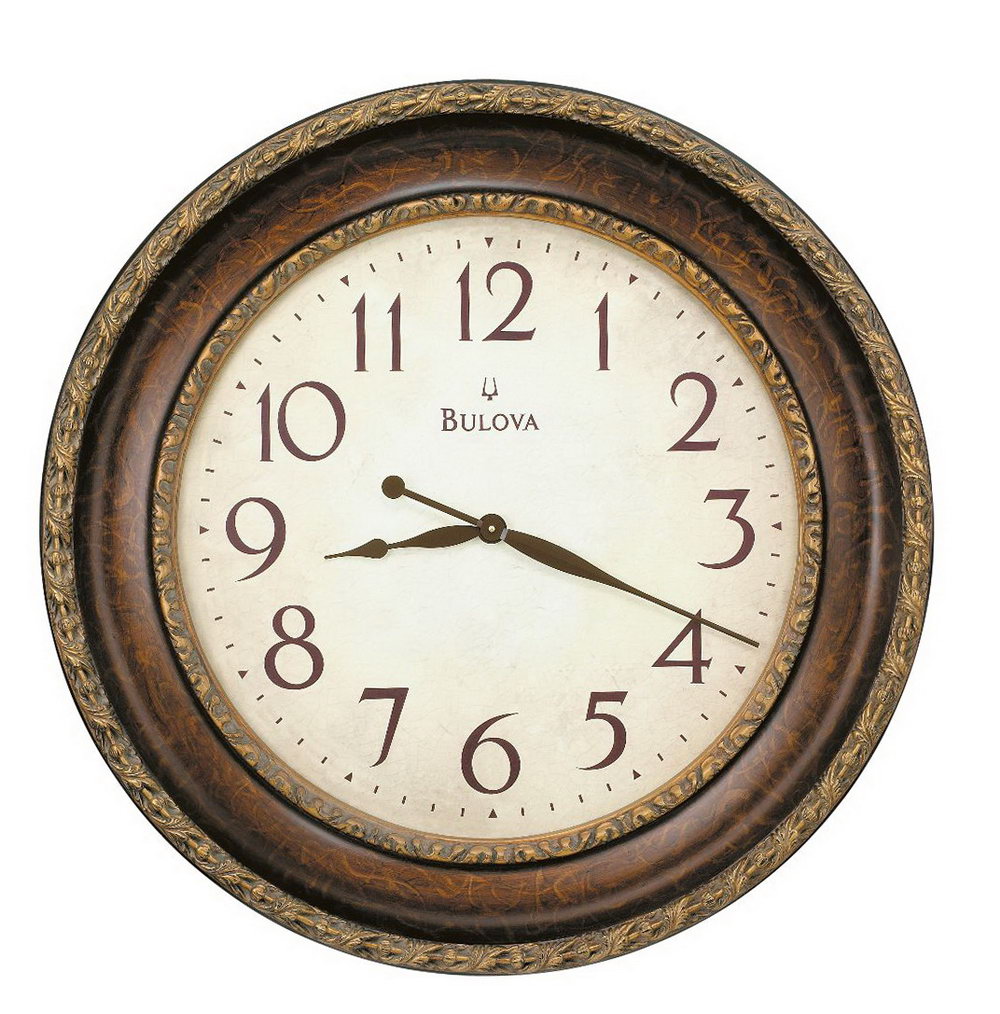 Old Wall Clock Clipart.