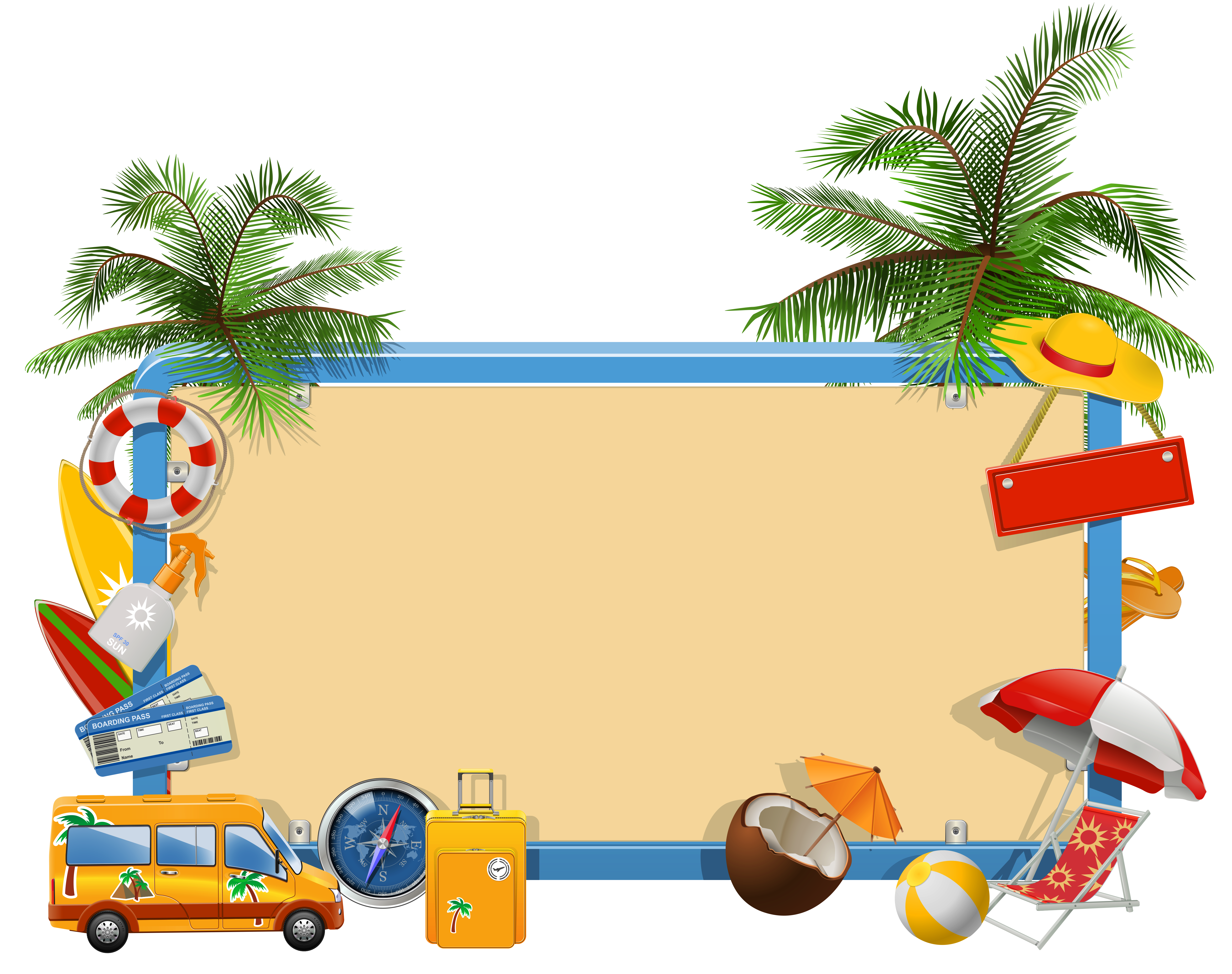 Summer Vacation PNG Clipart.