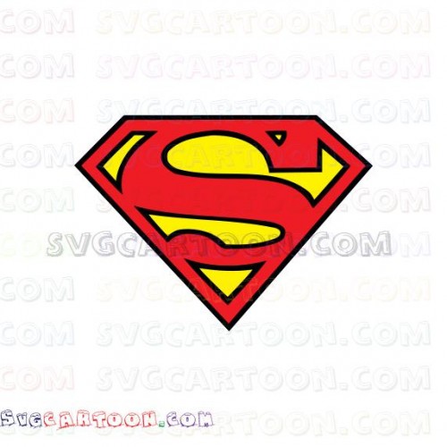 Superman Superhero Logo svg dxf eps pdf png.