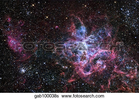 Stock Images of The Tarantula Nebula, a star forming region.