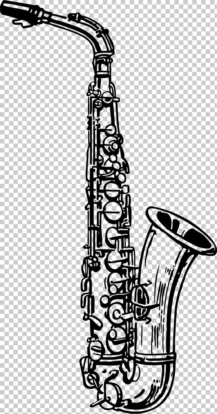 Tenor saxophone Drawing Clarinet Alto saxophone, saxophon.