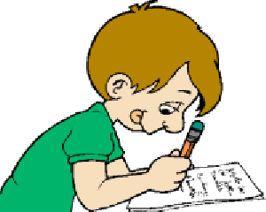 Testing clipart of child taking a test collection krazee 4.