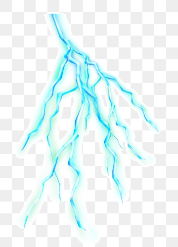 Green Lightning PNG Images.