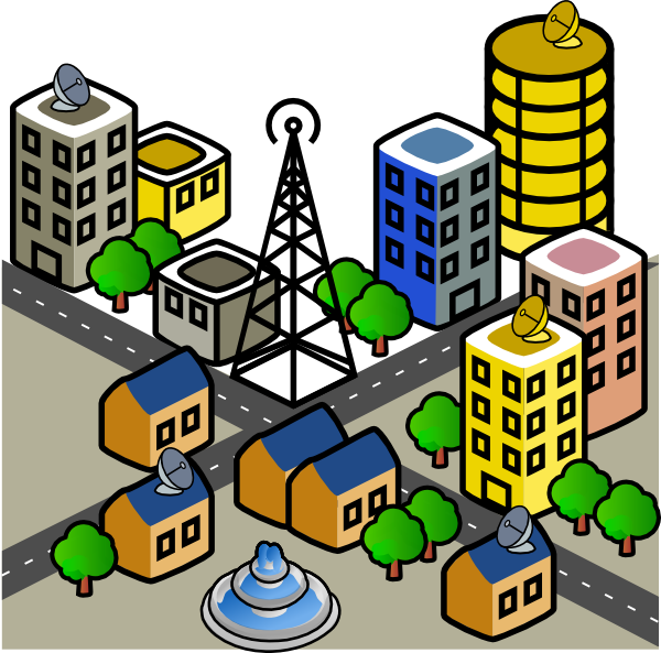 Town Clipart.