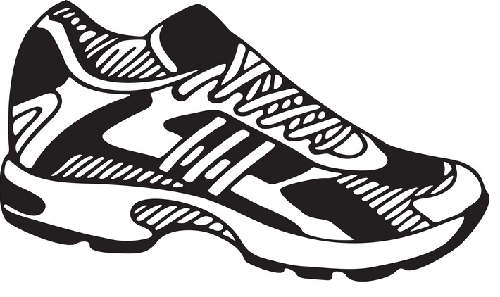 Tennis shoe clip art.